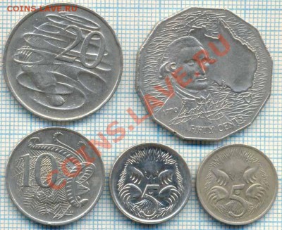 Австралия 50ц.1970г и бонус4монеты, до14.04.2012г.21.00поМск - 2 Австр