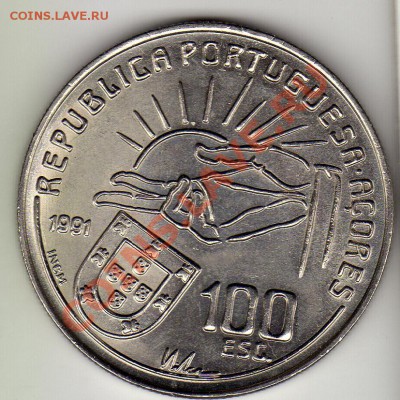 ПОРТУГАЛИЯ 100 ЭСКУДО 1991 КЕНТАЛЬ ДО 12.04.12 В 22Ч (1851) - img025