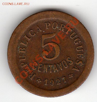 ПОРТУГАЛИЯ 5 СЕНТАВО 1927 ДО 12.04.12 В 22.00МСК (1524) - img032