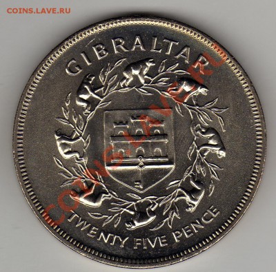 ГИБРАЛТАР КРОНА 1977 СЕРЕБР.ЮБИЛЕЙ ДО 12.04-22Ч (1956) - img063