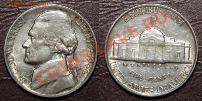 монеты США (вроде как небольшой каталог всех монет США) - 5cents1944P