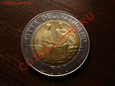 Ватикан 500 лир 1986 биметал до 18.04.12 в 17.00 М - IMG_7968