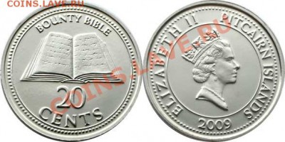 Книги на монетах - Питкэрн20c09