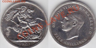 Англия 1 крона Георг VI 1951 в родной коробке до 23.04 22:00 - 1
