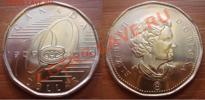 Канада: 1$ Монреаль Канадиенс 2009 UNC до 20.04.12, 22-00 - Доллар Монреаль.JPG