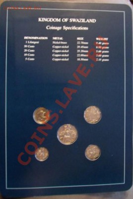 Монеты из серии "Coins Sets of All Nations" - Swaziland2