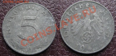 Германия 3-й Рейх 5 пф. 1941D до 22.04.12г. 21.00 мск - 5