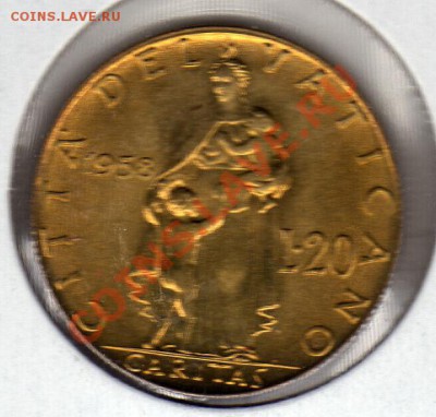 Ватикан 20 лир 1958 до 23.04-22ч (2034) - img469