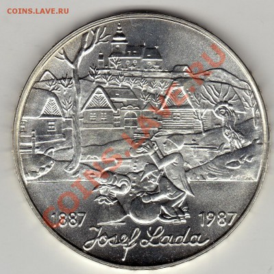 Ag ЧССР 500 крон 1987 Йозеф Лада до 23.04-22ч (2190) - img494