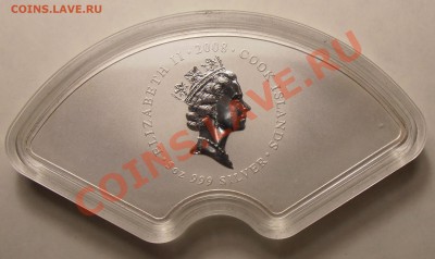 Острова Кука 5 долларов, 2008 год. Пионы - оценка. - P4200012.JPG