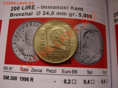 Сан Марино 200 лир 1996 Кант  до 24.04.12 в 21.00 М - IMG_8710