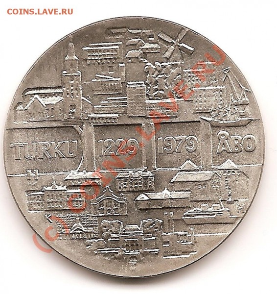 Финляндия, 1979 год, 25 марок. 750 лет г. Турку - 25 m a r