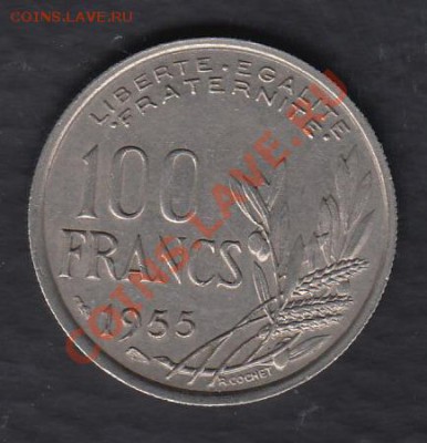 Франция 100 франков 1955 до 24.04.2012 22-00 - Испания 05