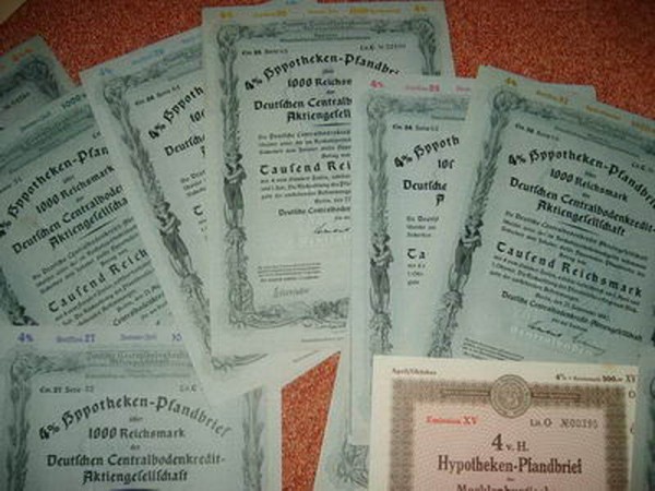 Залоговые свидетельства Германия - 1463a