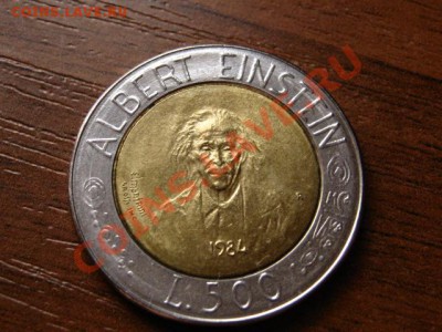Сан Марино 500 лир 1984 Эйнштейн бимет до 25.04.12 в 21.00 М - IMG_8867