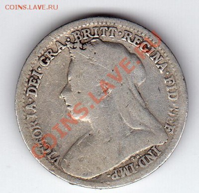 Ag Великобритания 3 пенса 1900 до 30.04-20ч (2210) - img684