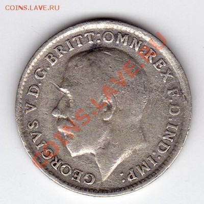 Ag Великобритания 3 пенса 1917 до 30.04-20ч (2210) - img691