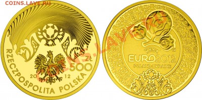 монеты Польши "Спорт" - 10 монет - 500_zl_2012_Polska_UEFA_euro-2012_Poland-Ukraine_foto_o