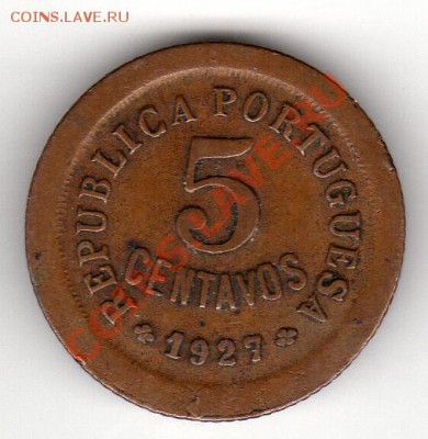 ПОРТУГАЛИЯ 5 СЕНТАВО 1927 ДО 03.05.12 В 22Ч (2101) - img847