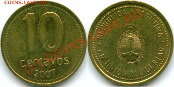 Аргентина, Dos centavos, 1892,  KM#33 - Аргентина_10с_2007