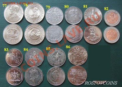 II часть -  Монеты мира - FAO- и др. оптом и в розницу (UNC) - 07 Монеты по 70 рублей. (нр. 77-87).JPG
