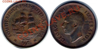 >L< Британ Юж Африка полпени ПРЕВОСХОДНАЯ 1942 до 6.05.12 20 - Британ Юж Африка_полпени ПРЕВОСХОДНАЯ_42