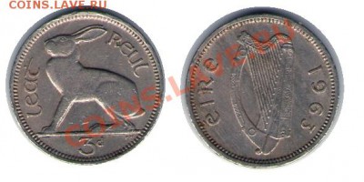 >L< Ирландия 3 пенса Заяц 1963 до 6.05.12 20:00 - Ирландия_3_пенса Заяц_63