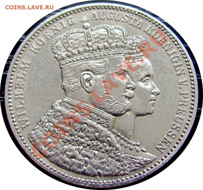 J05 AG Талер 1861 Пруссия Коронация до 06.05 в 22°° - J05- Thaler Prussia 1861_1