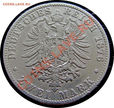 J07 AG 2 марки 1876 Саксония до 06.05 в 22°° - J07 2 Mark Saxony 1876_2