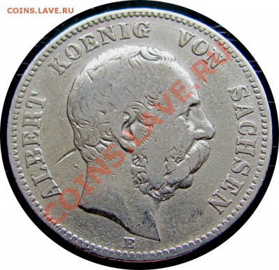 J07 AG 2 марки 1876 Саксония до 06.05 в 22°° - J07 2 Mark Saxony 1876_1