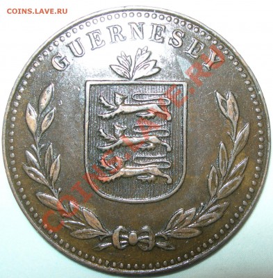 8 даблов Гернси 1914 на оценку. - Гернси 8 дублей 1920 герб.JPG
