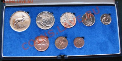 44  вида, UNС - 45 Сет монет ЮАР 1973 г. (одна серебряная) UNC = 1800 -2.JPG
