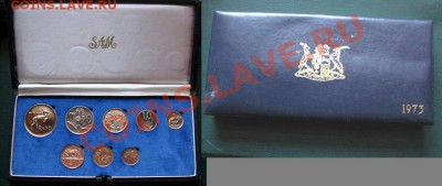 44  вида, UNС - 44 Сет монет ЮАР 1973 г. (одна серебряная) UNC = 1800 -1.JPG