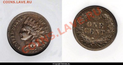 1 цент`89 США - приятный. - US0001-Indian-Head-VF20-BN-NGC-1