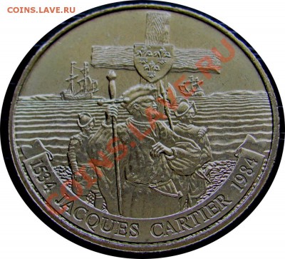 J21 Канада 1$ 1984 Жак Картье UNC до 09.05 в 22°° - J21 1$ 1984_2