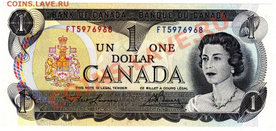 J28 Канада банкнота 1$ 1973 UNC до 09.05 в 22°° - J28 1$ Canada 1973 UNC_1