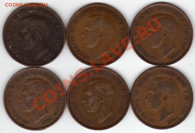 Великобритания пенни 1937-48 (6шт.) до 07.05-20ч (2349) - img991