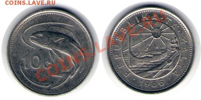 >L< Мальта 10 центов Рыба 1986 до 9.05.12 19:00 - Мальта_10_центов Рыба_86
