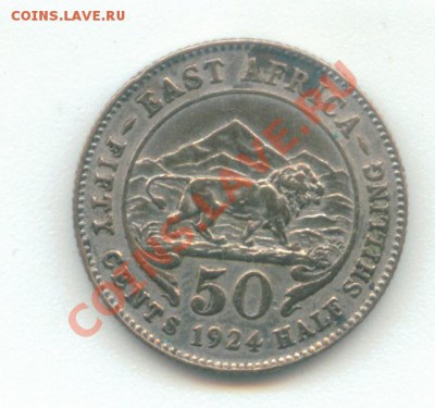 East Africa 1924 - 50 центов. - Image3