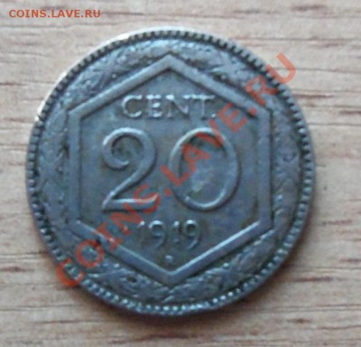 Италия 20 чентезимо-1919г ( год тип ) до 08.05.12 в 22.00 - 101_1904