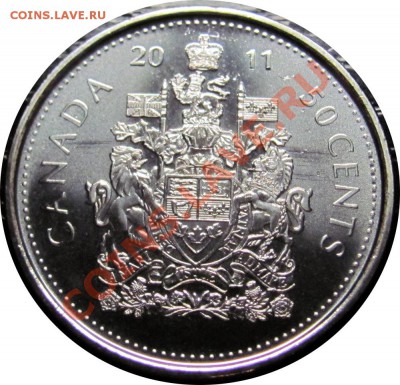 J44 Канада 50¢ 2011 UNC до 10.05 в 22°° - J44 50c 2011_2