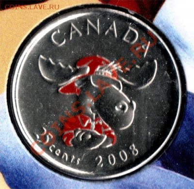 J45 Канада 25¢ (цветной) CANADA DAY SET 2008 до 10.05 в 22°° - J45 25c Canada Day_3