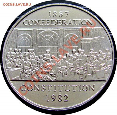 J46 Канада 1$ 1982 Конституция до 11.05 в 22°° - J46 1$ Canada 1982_1