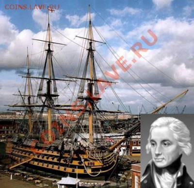 Монеты с Корабликами - HMS Victory 