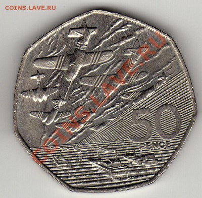 ВЕЛИКОБРИТАНИЯ 50 ПЕНСОВ 1994 ДЕНЬ Д ДО 10.05.12-22Ч (1964) - img110