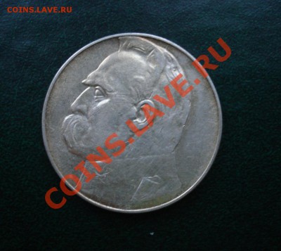 Польша,Ag Пилсудский 10zl 1936г. до 14.05.12 в 22.00 МСК - п1