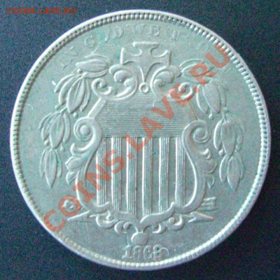 США, 5 центов 1868. Оценка. - 5 центов1.JPG