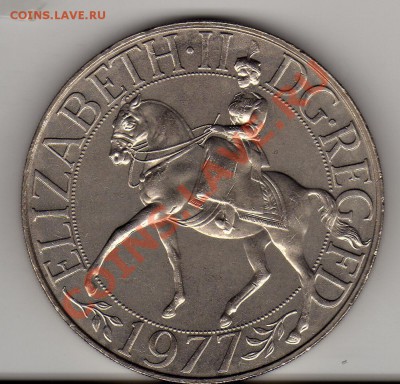 Великобритания крона 1977 Серебр.юбилей до 14.05-22ч (1886) - img145
