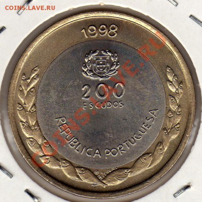 Португалия 200 эскудо 1998 Рыба до 14.05.12-22ч - img235