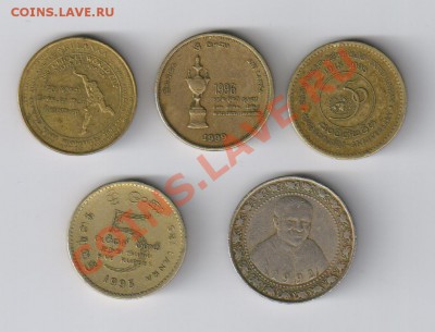 ШРИ-ЛАНКА - 5 ЮБИЛЕЙНЫХ монет до 17.05.2012г 21-00 - 5 юбилейных монет ШРИ ЛАНКА 001